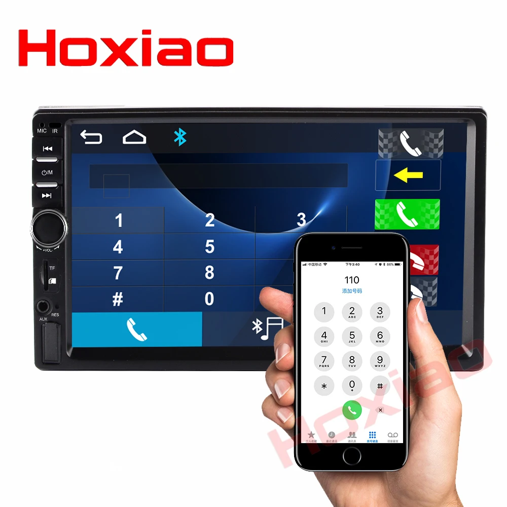 2 din автомагнитола 7 &quotHD сенсорный экран плеер MP5 SD/FM/MP4/MP3/USB/AUX/Bluetooth автомобильный
