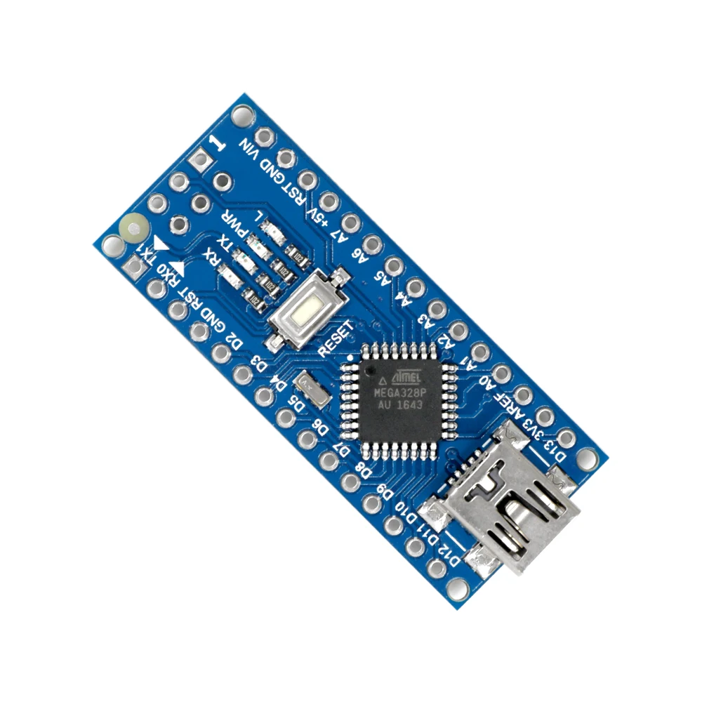Мини USB Nano V3.0 ATmega328P CH340G 5В 16м плата микроконтроллера для arduino NANO 328P 3