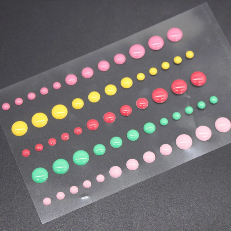 pink yellow Разбрызгивает эмалированные точки карты делая декор самоклеющиеся клей канифоль Ассорти Скрапбукинг фото альбом смола стикер DIY ремесла - Цвет: pink yellow