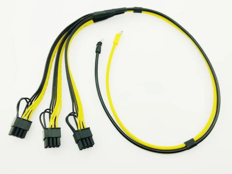 Кабели питания PSU 10 шт. PCI e Molex 8pin to 3 PCI-e 8p 6 + 2pin Express сплиттер внутреннего ленточный