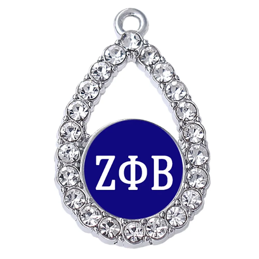 Двойной нос sorority zeta phi beta наклейка Подвески сделай сам для греческого члена