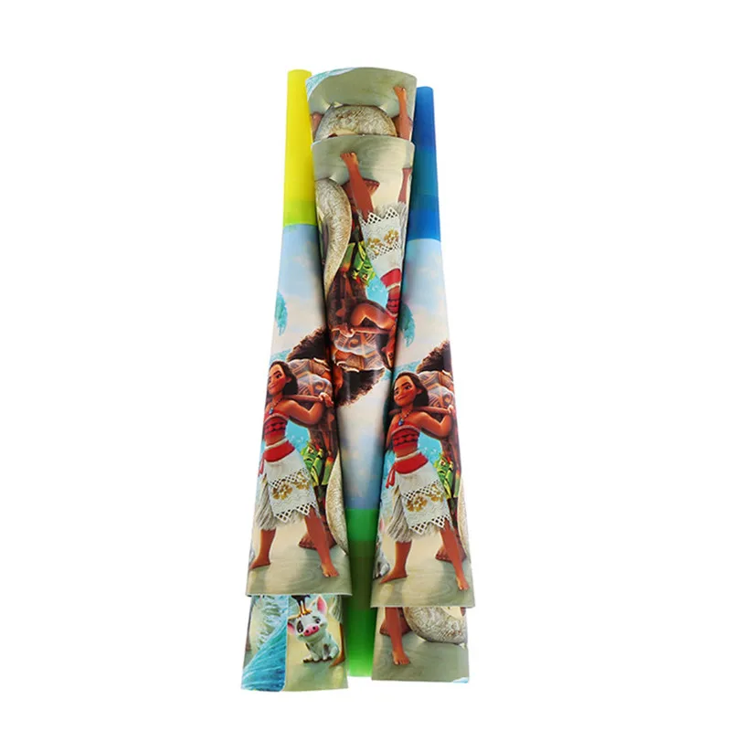 XI.BAO Ocean Romance Moana Theme Party Cartoon/Cups/Table Cover/Spoons Disposable Kids Birthday Decoration Supplies | Дом и сад