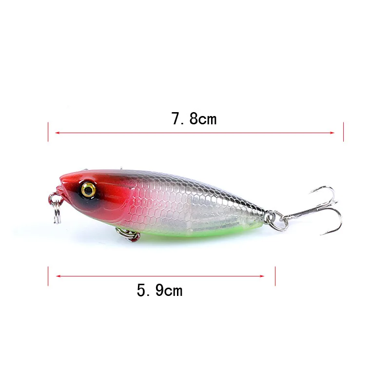 Deshion Topwater карандаш приманки 59 мм 6,9 г рыболовные приманки, рыбалка искусственные жесткие приманки плавающий воблер поверхность рыболовные снасти