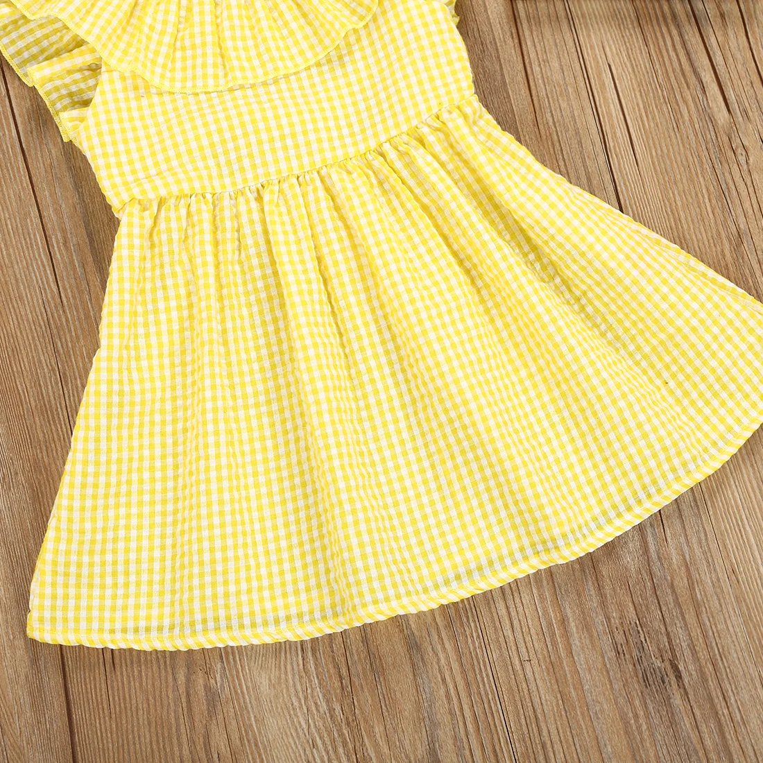 Fretty Girls Dress Kids Girl Summer Casual Clothes Dresses Plaid Backless Sleeveless Princess Party 2-6T | Детская одежда и обувь
