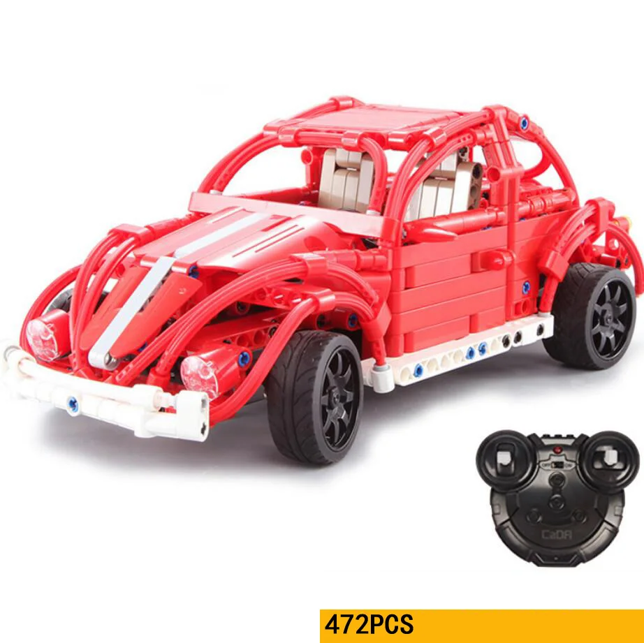 Technics Classic Beetle 2 4 Ghz Радиоуправляемый автомобильный строительный блок assemable модель