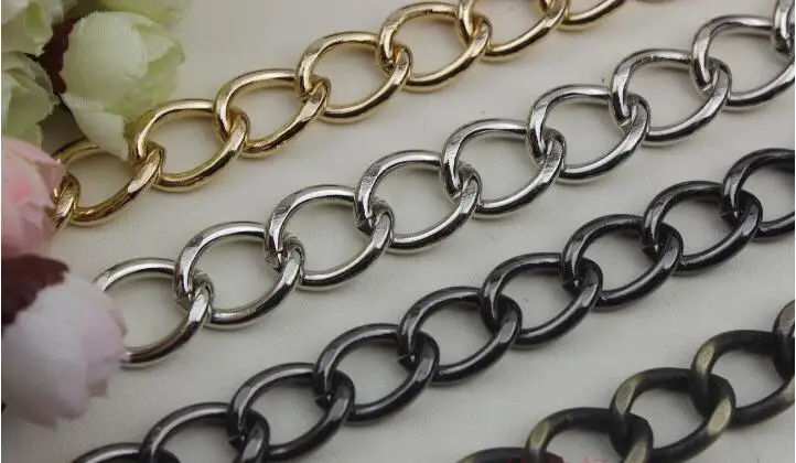 2 шт./партия) 4 цвета покрытие высокого класса DIY кожа 14 мм длина 90 см ширина сумки аглет Твист цепи украшения Аксессуары