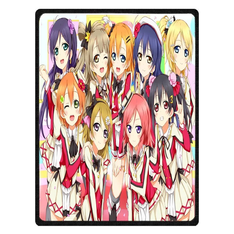Love Live! Весенне-осеннее одеяло с принтом для школы Idol Project покрывало из кораллового