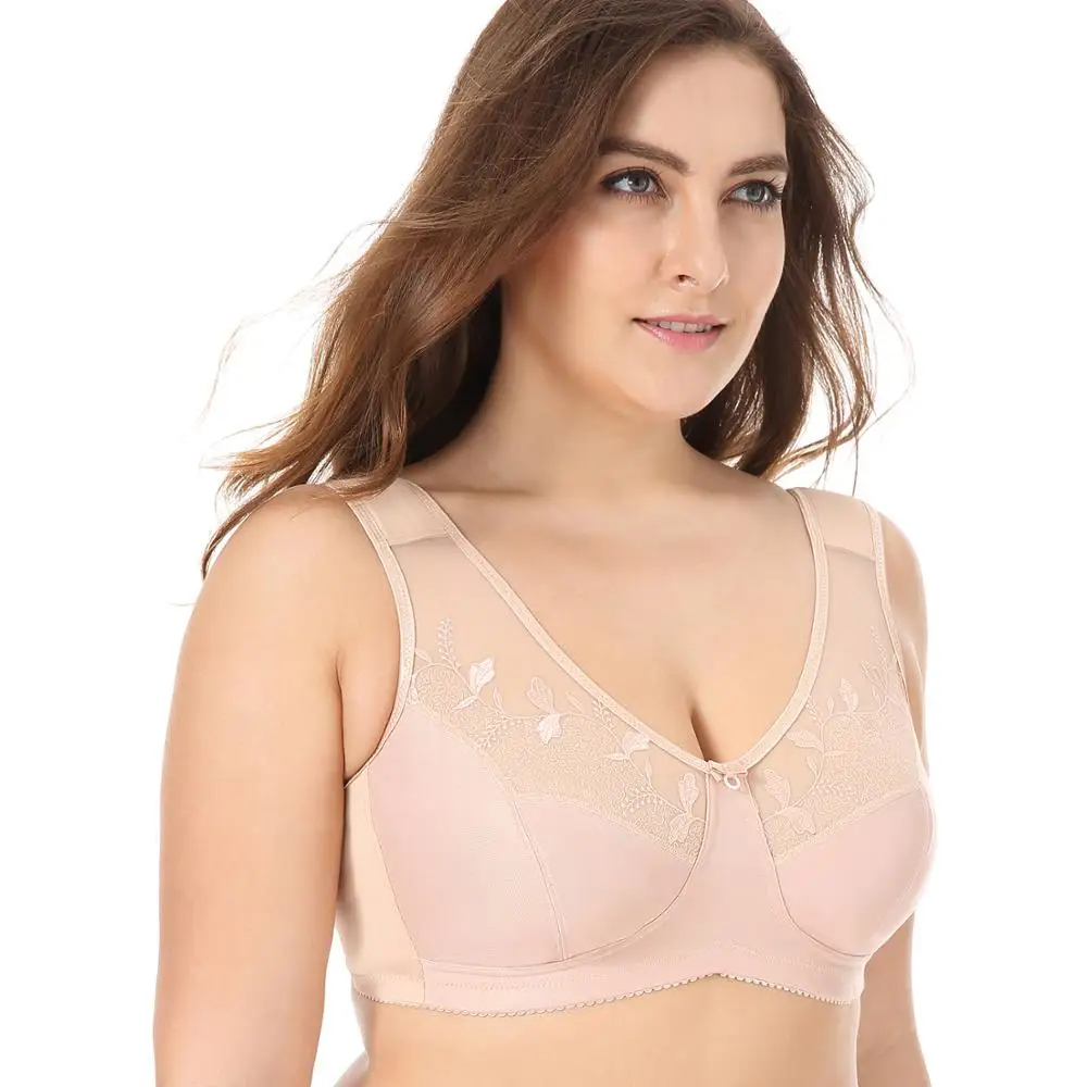 

Brand New Women's Full Coverage No Wire Minimizer Bra 34-44 B C D DD E