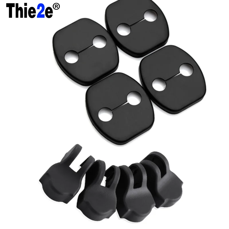 Стайлинг автомобиля отделка дверного замка чехлы для защита от дверных пробок