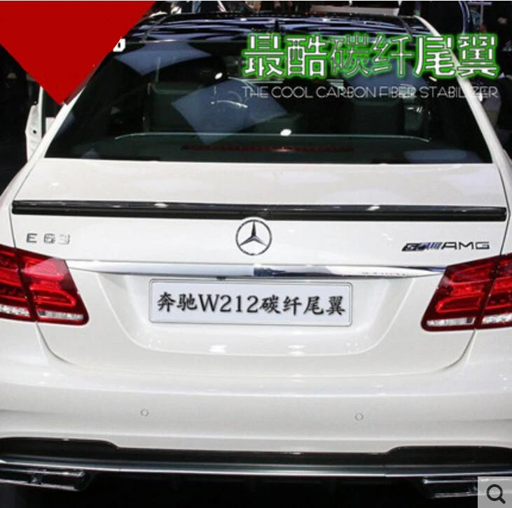 Для Benz W212 E63 E200 E260 E300L 2005-2016 Заднее Крыло Спойлер магистральные Загрузки Крыла
