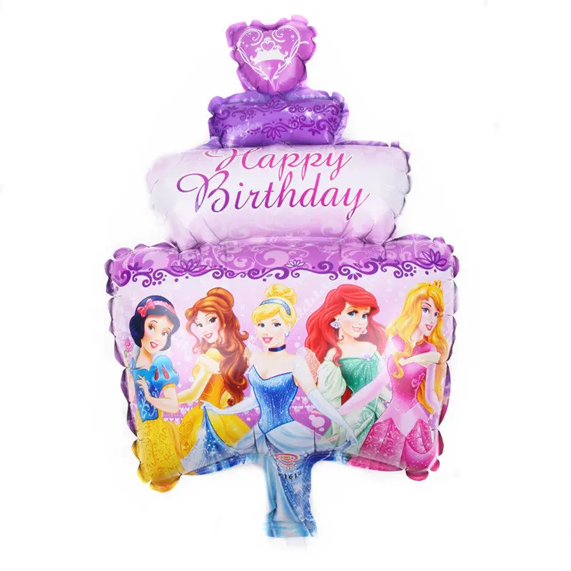 Figure balloon TSZWJ мини принцесса Торт Свадебный Банкетный алюминиевый фольгированный Шар Детские вечерние шары для дня рождения - Цвет: Figure balloon