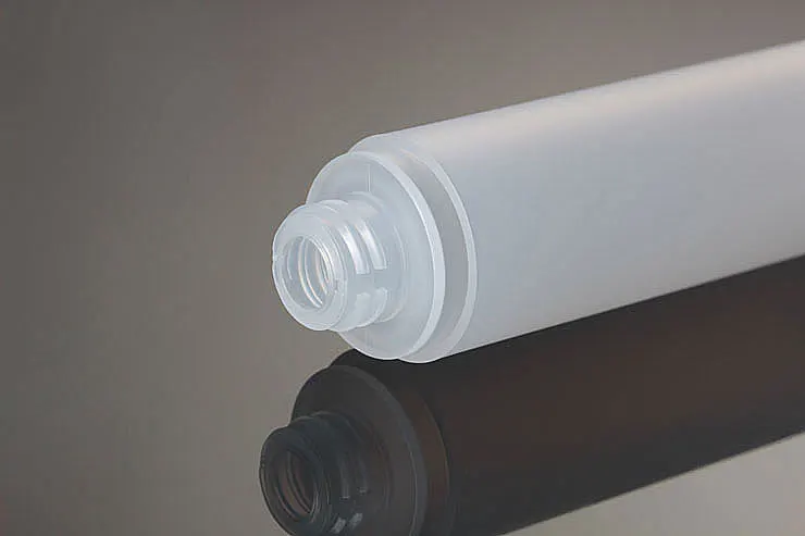 Матовая безвоздушная бутылка с прозрачной крышкой 30 мл