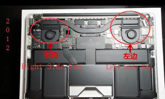 Комплект из 2 предметов Новый охлаждающий вентилятор для APPLE PRO Retina 13 дюймов MacBook Pro
