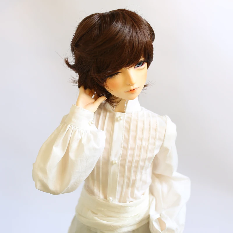 Парик для куклы BJD короткие волосы мужчин и женщин высокая температура шелк