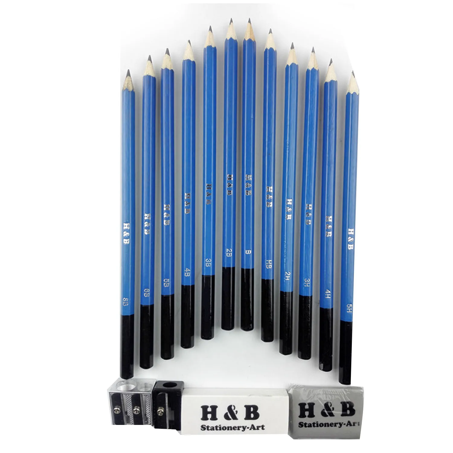 Набор карандашей для рисования и эскизов 32 шт. в комплект входят Графитовые