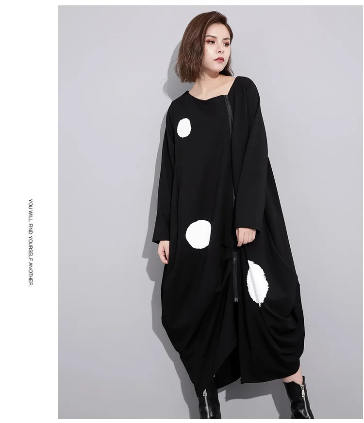 Max LuLu Autumn Luxury Fashion Korean Ladies Casual Streetwear Womens Elegant Dot Long Dresses Sexy Punk Vestidos Plus Size