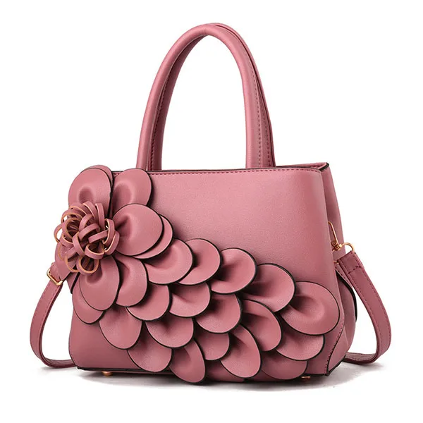 Pink flower bag LANZHIXIN модные сумки женские роскошные сумки женские кожаные сумки с большим цветком дизайнерская сумка сумки через плечо для женщин - Цвет: Pink flower bag