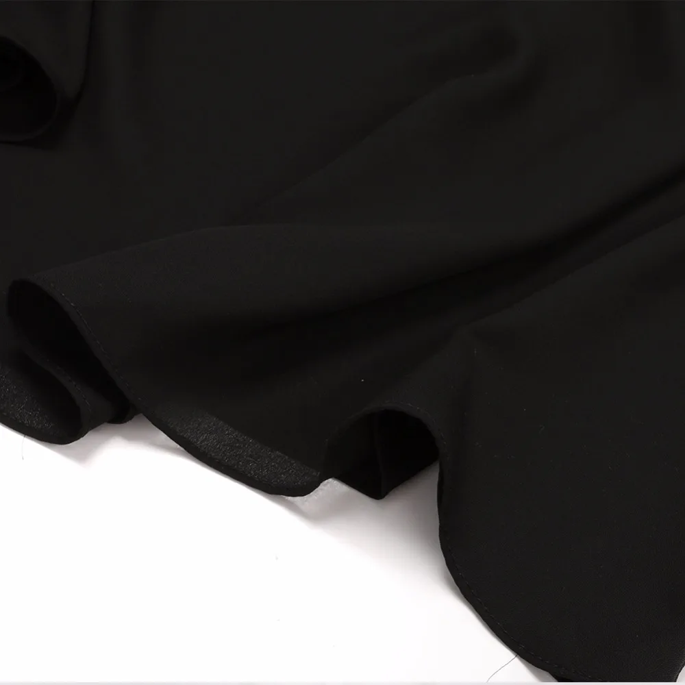 2018 Новинка Весна Осень модные женские блузки повседневные однотонные шифоновые