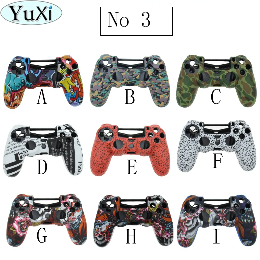 Мягкий силиконовый защитный чехол YuXi для геймпада Playstation 4 Pro PS4 Slim|Запасные части|