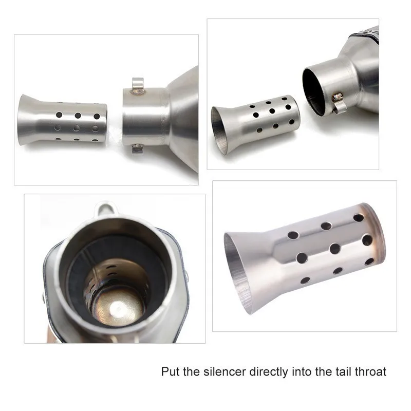 

51mm Motorcycle Exhaust Muffler Noise Sound Eliminator Exhaust Pipe Muffler DB Killer Silencer For Honda YAMAHA Kawasaki Suzuki