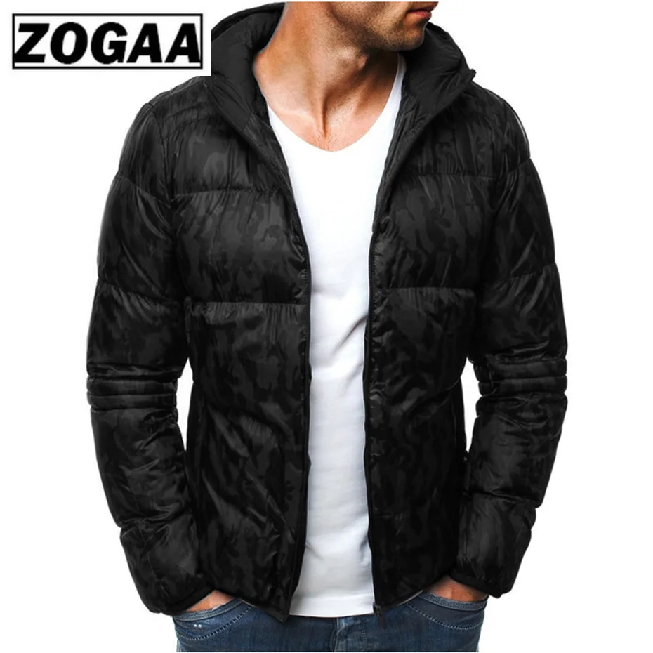 ZOGAA/зимние мужские парки с капюшоном для мальчиков хлопковые толстые куртки