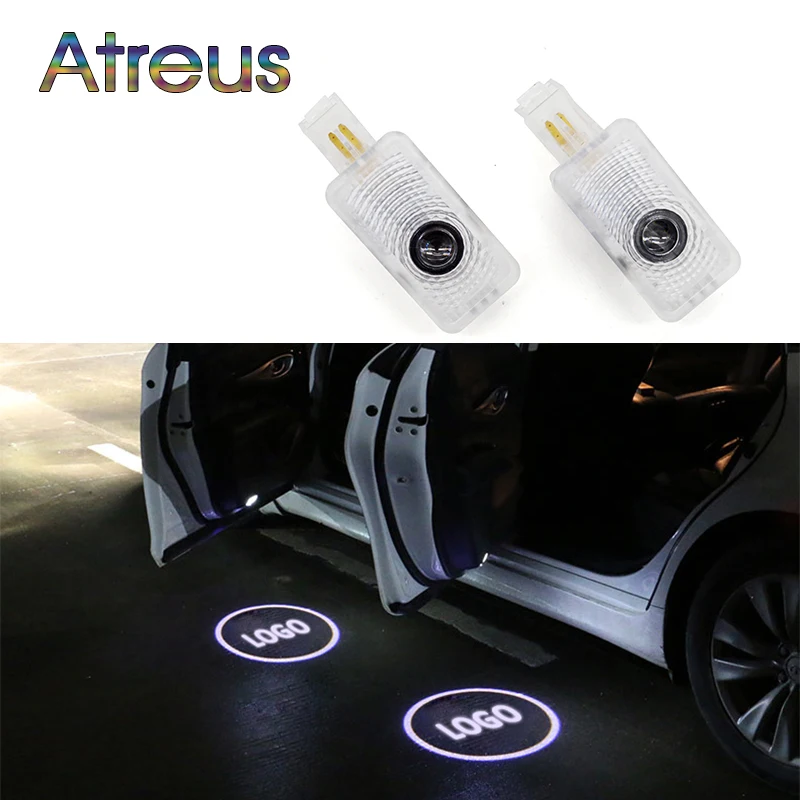 Atreus 2x LED вежливость светильник 12V дверь автомобиля Добро пожаловать Лампа