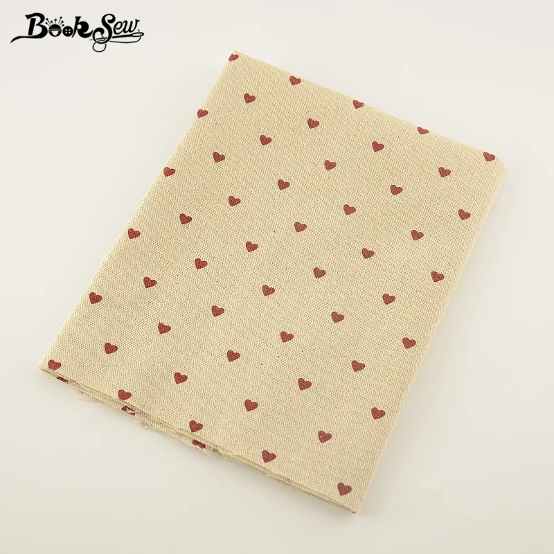 Booksew Текстиль для дома из хлопка и льна Ткань любящее сердце узор Вышивание