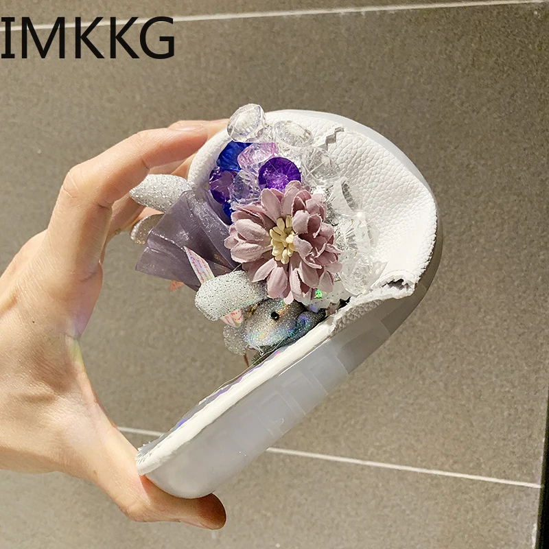 Новое поступление 2019 года тапочки женские летние сандалии шлепанцы с открытым