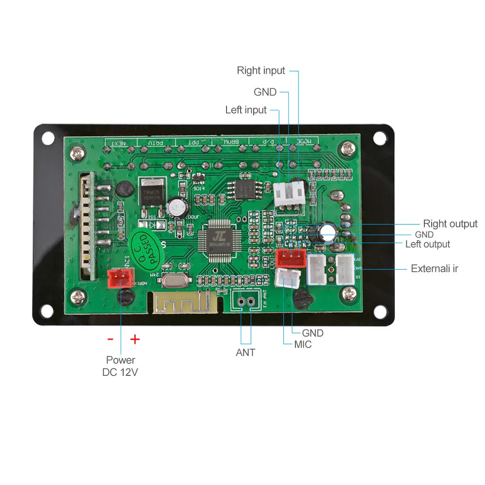 AIYIMA MP3 декодер Беспроводной Bluetooth аудио доска 12 V WAV WMA FLAC декодирования модуль USB FM