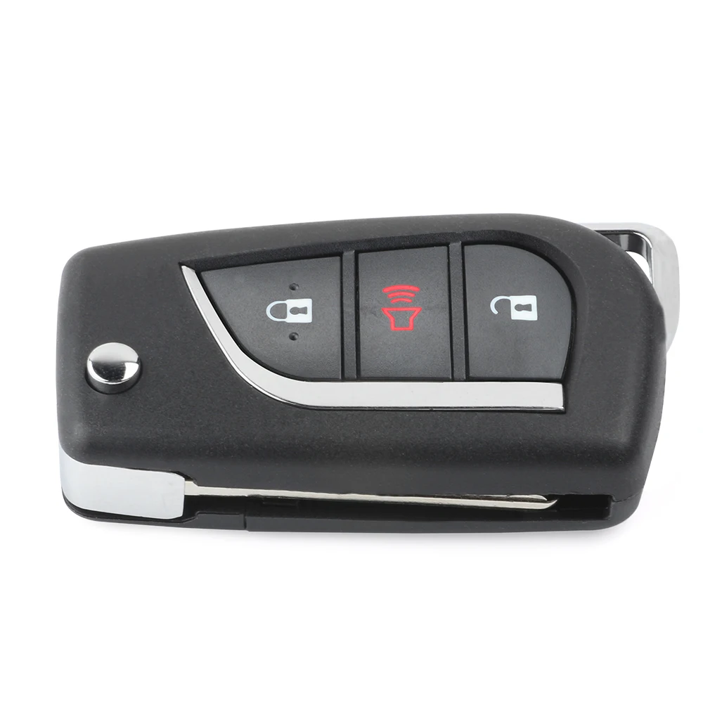 Keyecu обновленная замена флип Автомобильный Брелок дистанционного управления с