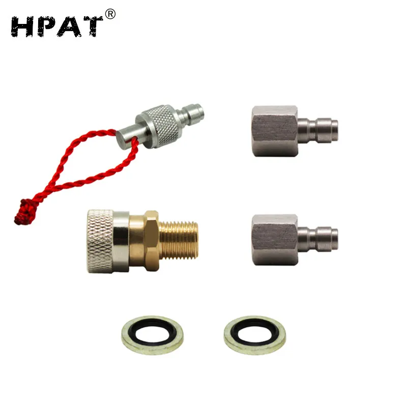 HPAT 1/8BSPP PCP зарядный шланг для пейнтбола быстроразъемный Соединительный адаптер