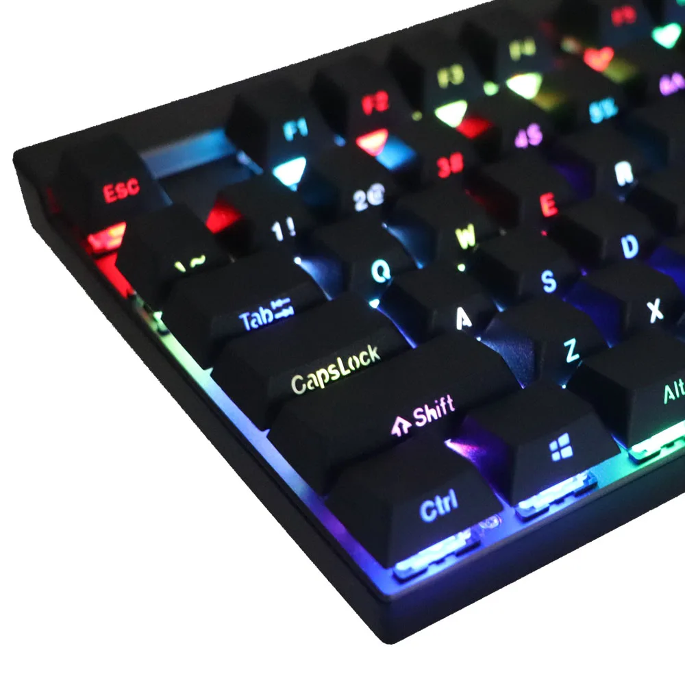 Двухсторонняя подсветка PBT108 просвечивающие полупрозрачные колпачки с