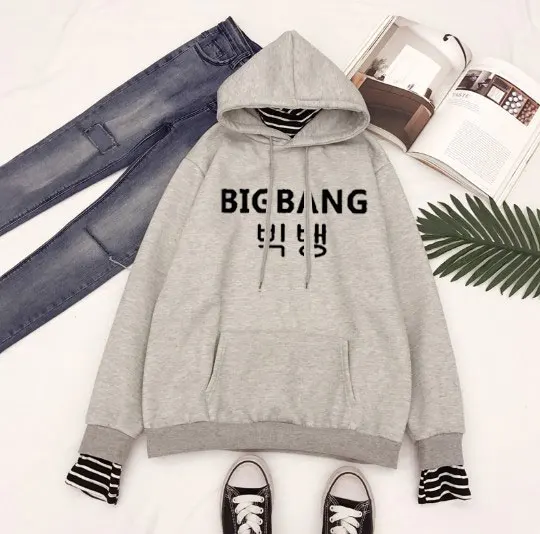Модная одежда в стиле Kpop Харадзюку женские толстовки Bigbang GD G-Dragon свитера пуловеры