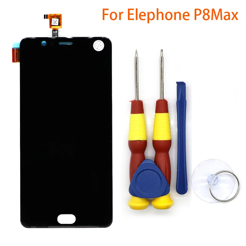 Сенсорный экран ЖК-дисплей Дисплей ЖК-дисплей Экран для Elephone P8max p8 max Запчасти для авто+ инструмент для демонтажа+ 3 М клей