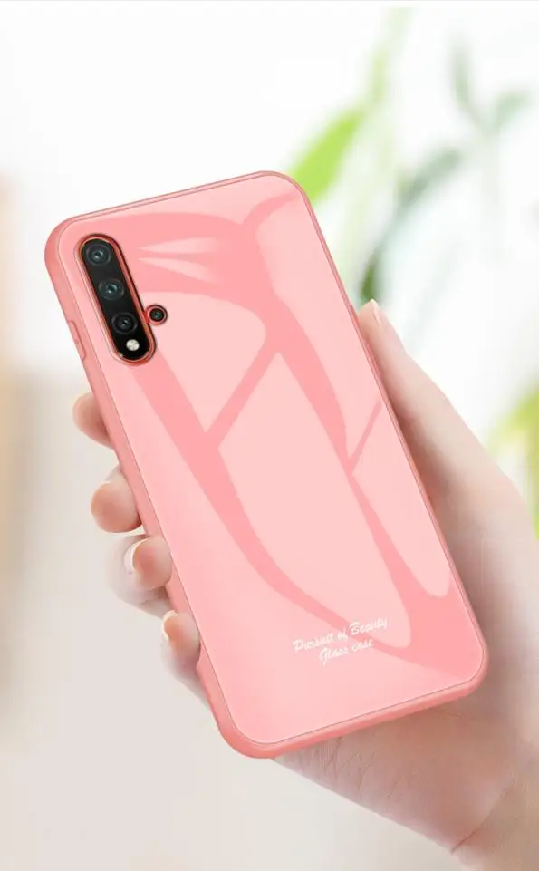 Чехол для Huawei Honor 20/20 Pro/20i/8X/8X Max/8C/Play/V20 милый цветной Тонкий Стеклянный мобильного