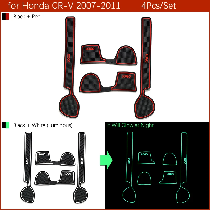 Противоскользящий резиновый подстаканник со слотом для ворот Honda CR V 2007 2011 2012 2013