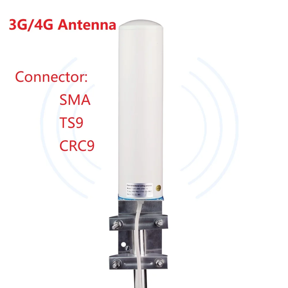 

4 аппарат не привязан к оператору сотовой связи MIMO антенна 700-2600 МГц с 2- TS9/crc9/sma разъем панель усилителя антенна с 2 м кабель 8dBi