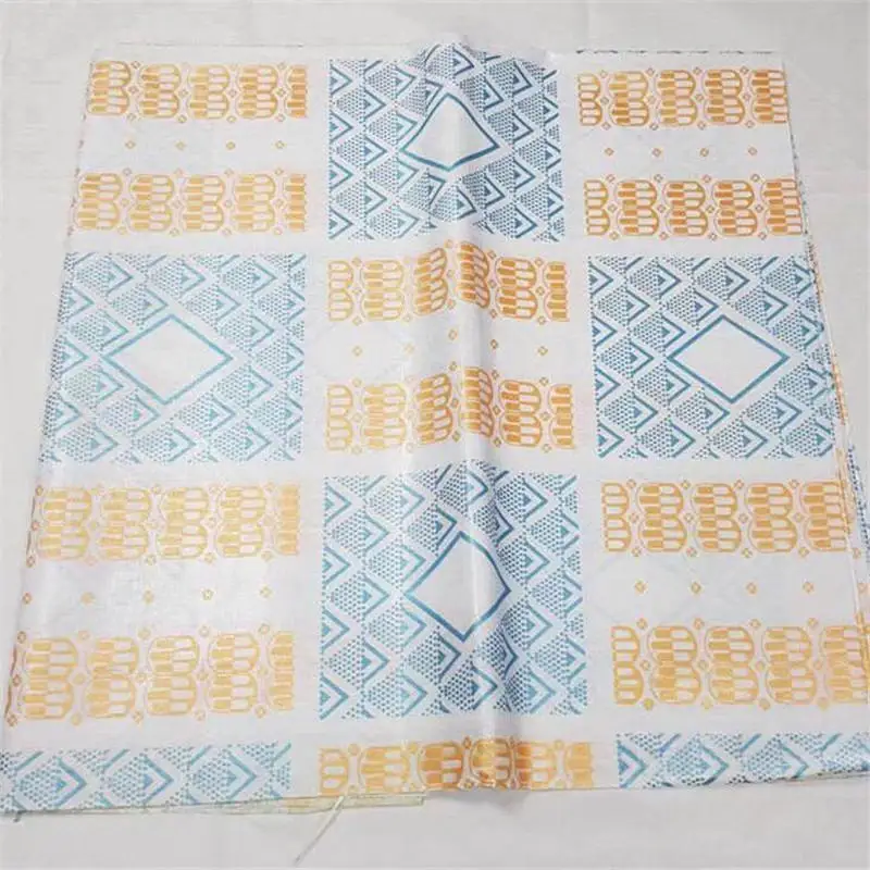 2018 новый стиль 5 ярдов сияющая Австрия качество Базен Riche ткань Getz морская парча