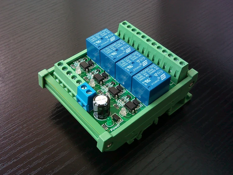 4 channel photoelectric isolation relay module control board drive for PNP/NPN PLC 3.3V 5V 12V 24V 220V 10A Load SPST | Компьютеры и