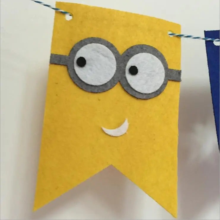 Вечерние гирлянды с изображением миньонов флаги баннеры украшения для детского