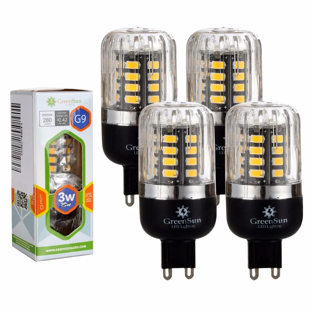 4/10 шт. G9 5736 SMD СВЕТОДИОДНЫЙ кукурузная лампа светильник 3 вт высокий световой поток, светодиодный светильник 220V энергосберегающие лампы