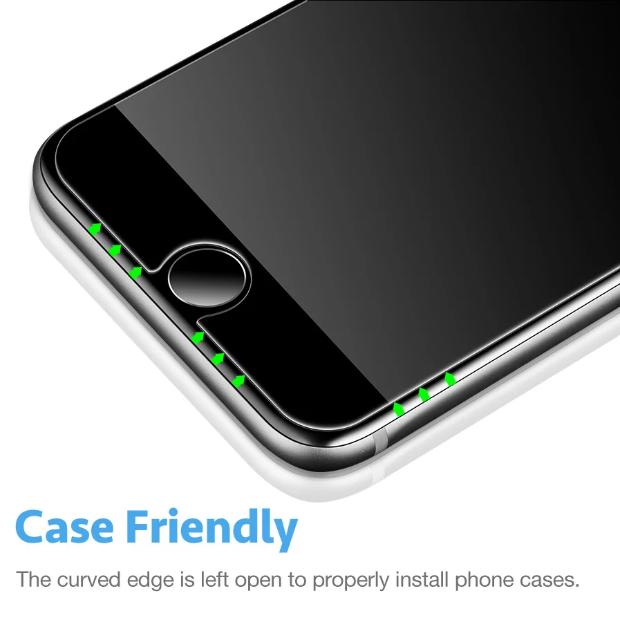 ESR Защита экрана для iPhone X закаленное стекло 9H Защитная пленка для iPhone 5S, SE 6 6S 7 8 Plus для iPhone X защита экрана