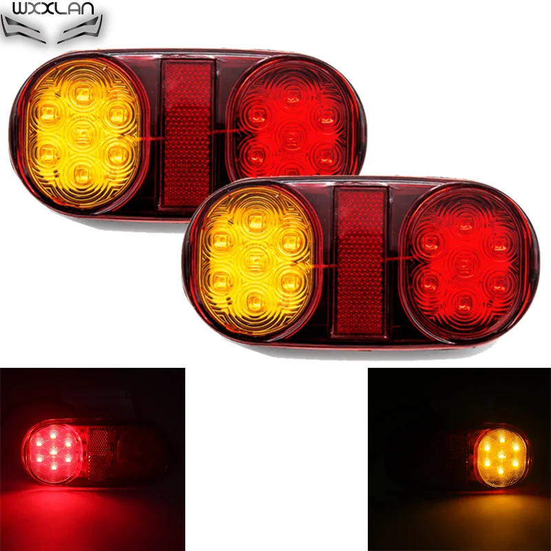 Wxxlam 2 шт 14leds 12В Автомобильные светодиодные фары для грузовика лампы лодок