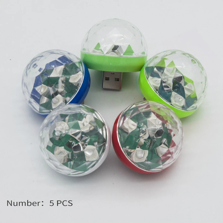 Мини USB СВЕТОДИОДНЫЙ диско этапа светильник Портативный Семья вечерние