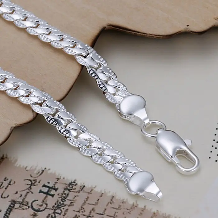 925 ювелирных изделий браслет с серебряным покрытием 5 мм H199|jewelry spotlight|jewelry waterjewelry