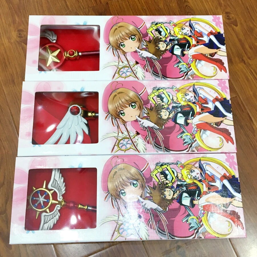Cardcaptor Sakura Card Porp Kinomoto Captor Sakura Birdhead Star Magic Stick палочка телескопическая палочка косплей подарок