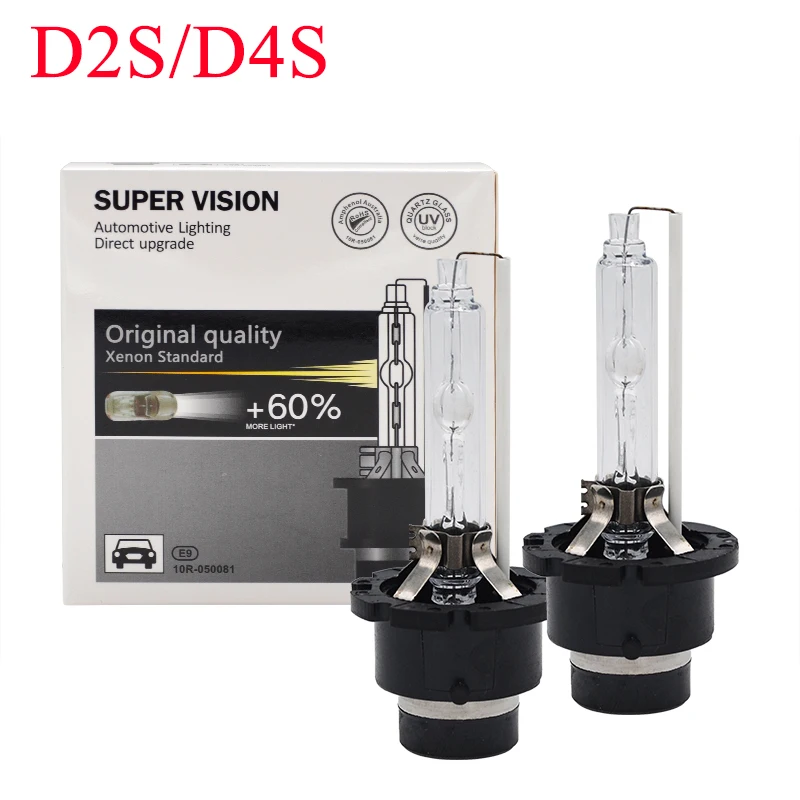 AC 55W Ксеноновые D2S HID лампы 4300K D4S 6000K D2R 5000K D4R 8000K Автомобильные фары лампы 35W 55W D2S D4S ксеноновые HID Сменные лампы