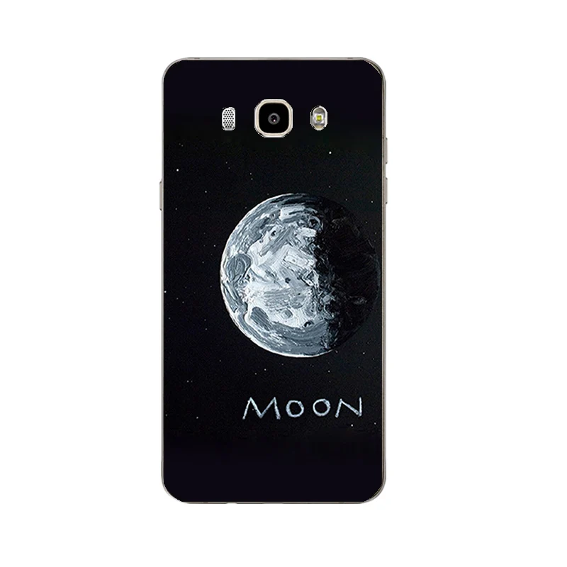 DIY For Samsung Galaxy J7 2015 / 2016 2017 Case for J700 /J710 J730 Shell S4 S5 Cover Soft TPU Moon Space Printing Coque |