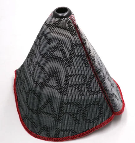 RECARO GREY Универсальный JDM стиль невесты RECARO холст рычаг переключения передач Ручка загрузки крышка рычага переключения воротники для гоночного автомобиля с красной строчкой - Название цвета: RECARO GREY
