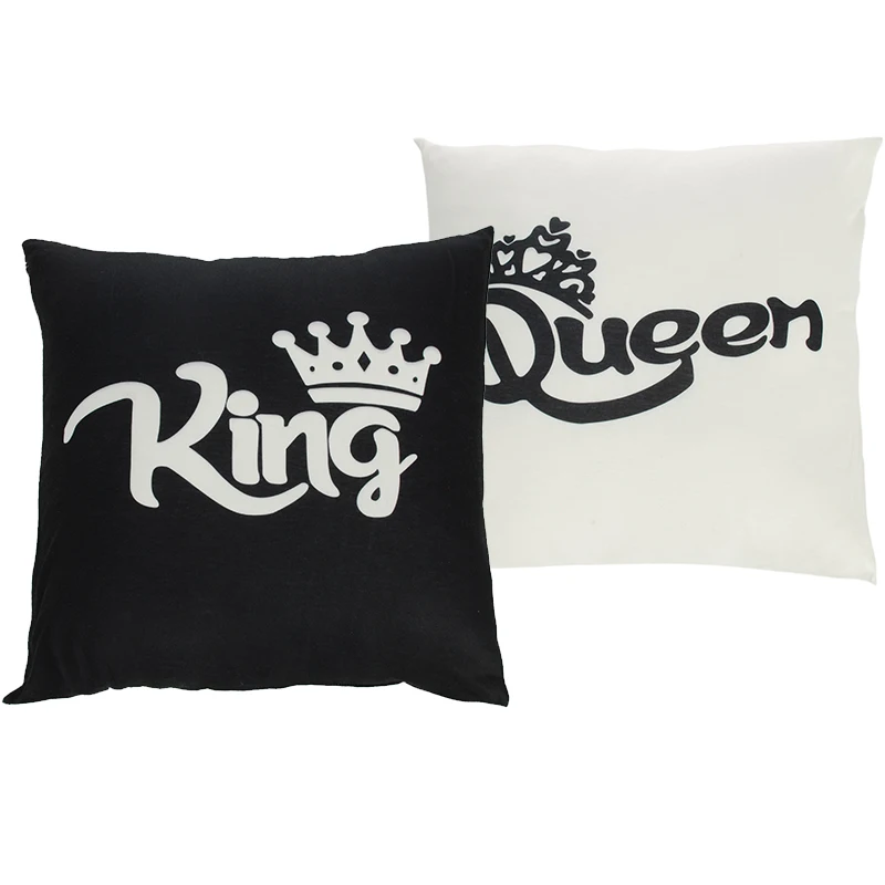 Наволочка King Queen 45x45 см наволочка с двусторонним принтом для дивана домашний